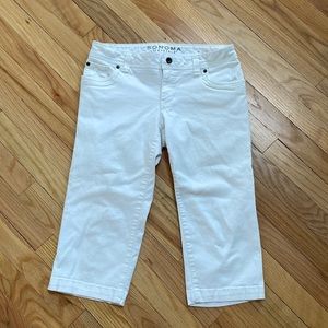 Sonoma white denim capri pants